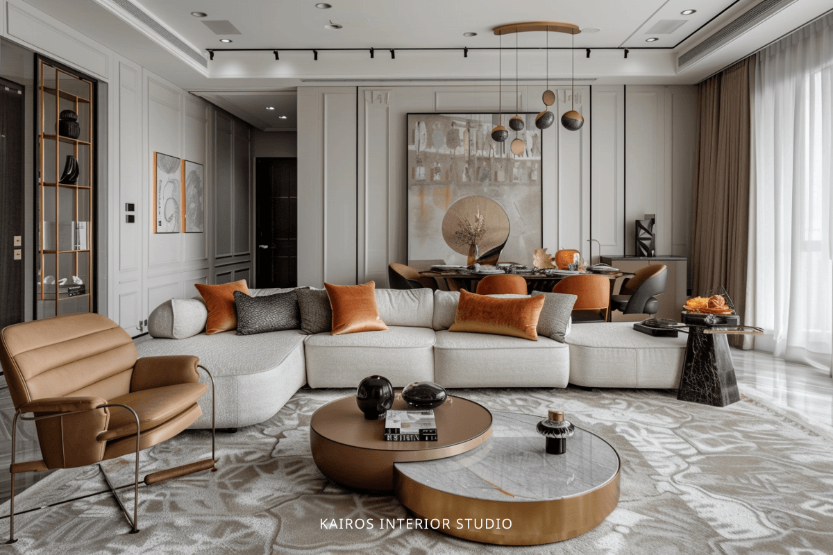 Project Ash at Northshore Punggol modern dark scheme