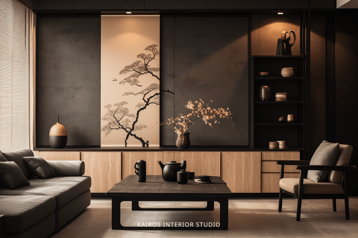 Project Myra at Yishun modern dark wood styling